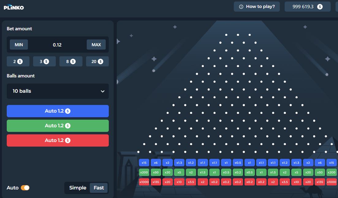Plinko auto-bet panel – opcije za broj bacanja, limit gubitka i dobitka